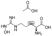 NG-羟基-L-精氨酸合乙酸 结构式