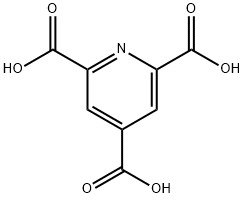 Pyridine-2,4,6-tricarboxylic acid 化学構造式