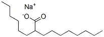 sodium 2-hexyldecanoate Struktur
