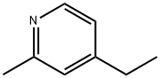 2-メチル-4-エチルピリジン 化学構造式