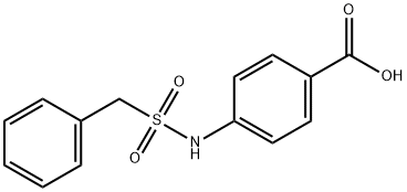 4-[[(フェニルメチル)スルホニル]アミノ]安息香酸 化学構造式
