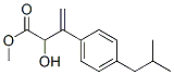 2-Hydroxy-3-(p-isobutylphenyl)-3-butenoic acid methyl ester Struktur
