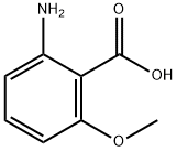 2-アミノ-6-メトキシ安息香酸 化学構造式