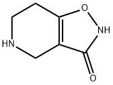4,5,6,7-テトラヒドロイソオキサゾロ[4,5-c]ピリジン-3-オール 化学構造式