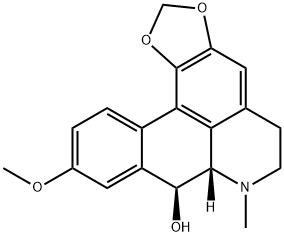 (7aS,8S)-6,7,7a,8-Tetrahydro-10-methoxy-7-methyl-5H-benzo[g]-1,3-benzodioxolo[6,5,4-de]quinolin-8-ol Struktur