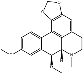 (7aS,8S)-6,7,7a,8-テトラヒドロ-8,10-ジメトキシ-7-メチル-5H-ベンゾ[g]-1,3-ベンゾジオキソロ[6,5,4-de]キノリン 化学構造式