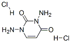 5,6-ジアミノ-2,4-ジヒドロキシピリミジン, HYDROCHLORIDE SALT 化学構造式