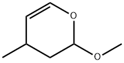 3,4-ジヒドロ-2-メトキシ-4-メチル-2H-ピラン 化学構造式