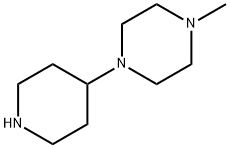 1-甲基-4-(4-哌啶基)哌嗪,53617-36-0,结构式