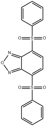 4,7-ビス[(4-メチルフェニル)スルホニル]ベンゾフラザン1-オキシド 化学構造式