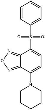 4-(Phenylsulfonyl)-7-(1-piperidinyl)benzofurazane Struktur