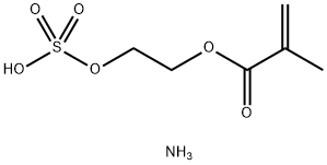 2-メチルプロペン酸2-(アンモニオオキシスルホニルオキシ)エチル 化学構造式