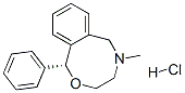 (R)-3,4,5,6-tetrahydro-5-methyl-1-phenyl-1H-2,5-benzoxazocine hydrochloride Struktur