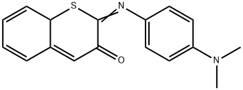 2-[[4-(dimethylamino)phenyl]imino]benzo[b]thiophene-3(2H)-one Struktur