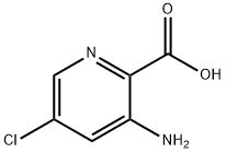 3-アミノ-5-クロロピコリン酸 化学構造式