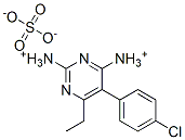 5-(4-chlorophenyl)-6-ethylpyrimidine-2,4-diammonium sulphate Struktur