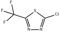 2-クロロ-5-トリフルオロメチル-1,3,4-チアジアゾール 化学構造式