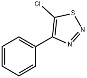 5-クロロ-4-フェニル-1,2,3-チアジアゾール 化学構造式