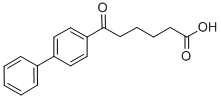 6-(4-ビフェニル)-6-オキソヘキサン酸 化学構造式