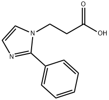3-(2-PHENYL-IMIDAZOL-1-YL)-PROPIONIC ACID Struktur