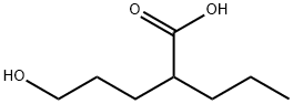 5-ヒドロキシ-2-プロピルペンタン酸 化学構造式