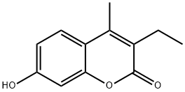 3-Ethyl-7-hydroxy-4-methyl-2H-chromen-2-one,53666-71-0,结构式