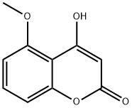 4-Hydroxy-5-methoxy-2H-1-benzopyran-2-one Struktur