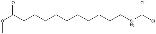 methyl 11-(dichloromethylsilyl)undecanoate  Structure