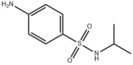 4-アミノ-N-イソプロピルベンゼンスルホンアミド 化学構造式