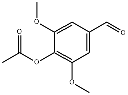 4-アセトキシ-3,5-ジメトキシベンズアルデヒド 化学構造式