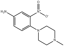 4-(4-Methyl-1-piperazinyl)-3-nitroaniline Struktur