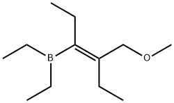 Diethyl[(Z)-1-ethyl-2-(methoxymethyl)-1-butenyl]borane Struktur