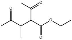 2-Acetyl-3-methyl-4-oxopentanoic acid ethyl ester Struktur