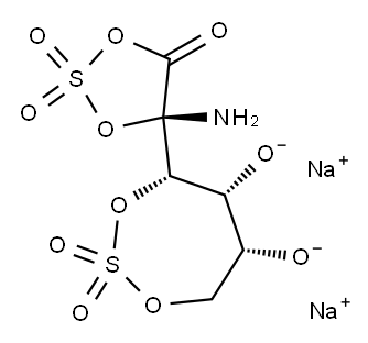 D-Glucosamine-3,6-di-O-sulphatedisodiumsalt Struktur