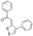 1-フェニル-2-(4-フェニル-3H-1,2-ジチオール-3-イリデン)エタノン 化学構造式