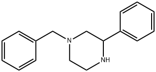 1-ベンジル-3-フェニルピペラジン 化学構造式
