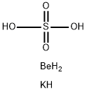硫酸铍钾, 53684-48-3, 结构式