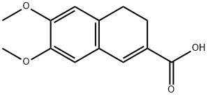 6,7-Dimethoxy-3,4-dihydro-2-naphtoicacid Struktur