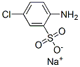 2-アミノ-5-クロロベンゼンスルホン酸ナトリウム 化学構造式
