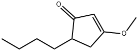 5-Butyl-3-methoxy-2-cyclopenten-1-one Struktur