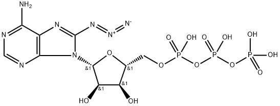8-AZIDOADENOSINE 5'-TRIPHOSPHATE, SODIUM SALT 化学構造式