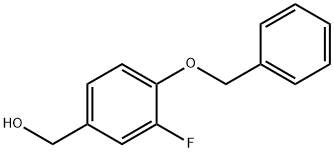 [4-(benzyloxy)-3-fluorophenyl]methanol Struktur