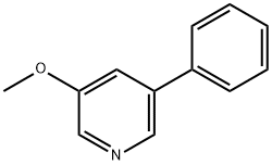 3-メトキシ-5-フェニルピリジン 化学構造式