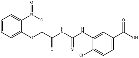 4-CHLORO-3-[[[[(2-NITROPHENOXY)ACETYL]AMINO]THIOXOMETHYL]AMINO]-BENZOIC ACID|