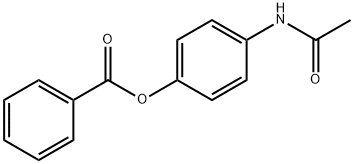 Benzoic acid 4-(acetylamino)phenyl ester Structure