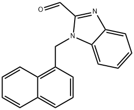 1-(1-NAPHTHYLMETHYL)-1H-BENZIMIDAZOLE-2-CARBALDEHYDE Structure