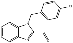 1-(4-氯苄基)-1H-苯并咪唑-2-甲醛, 537010-34-7, 结构式