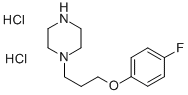 1-(3-(4-FLUOROPHENOXY)-PROPYL)-PIPERAZINE DIHYDROCHLORIDE Struktur