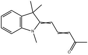 (3E,5E)-5-(1,3,3-TRIMETHYL-1,3-DIHYDRO-2H-INDOL-2-YLIDENE)PENT-3-EN-2-ONE Struktur