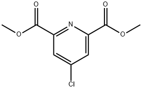 4-クロロ-2,6-ピリジンジカルボン酸ジメチル 化学構造式
